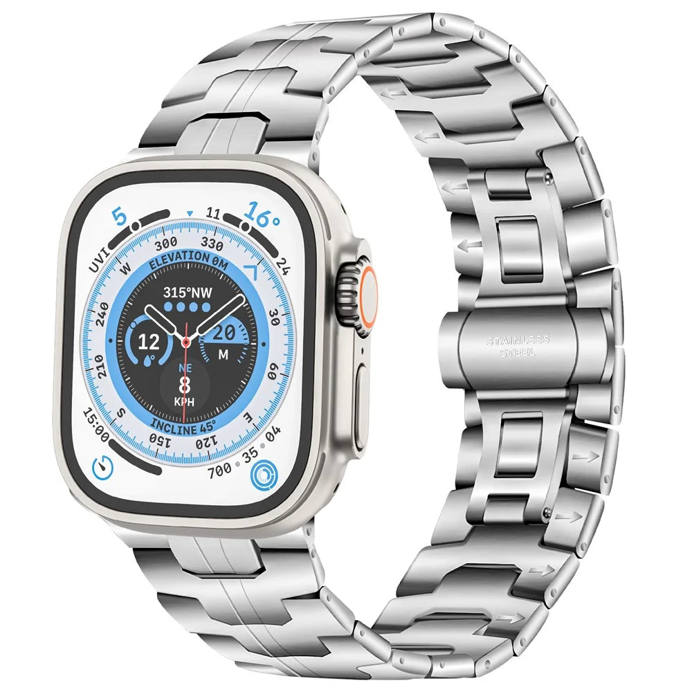 Stainless Steel Watch Band for Apple Watch Series 11 10 42mm / 9 8 7 41mm / SE3 SE2 SE 6 5 4 40mm / 3 2 1 38mm Watch Strap - Silver - 2