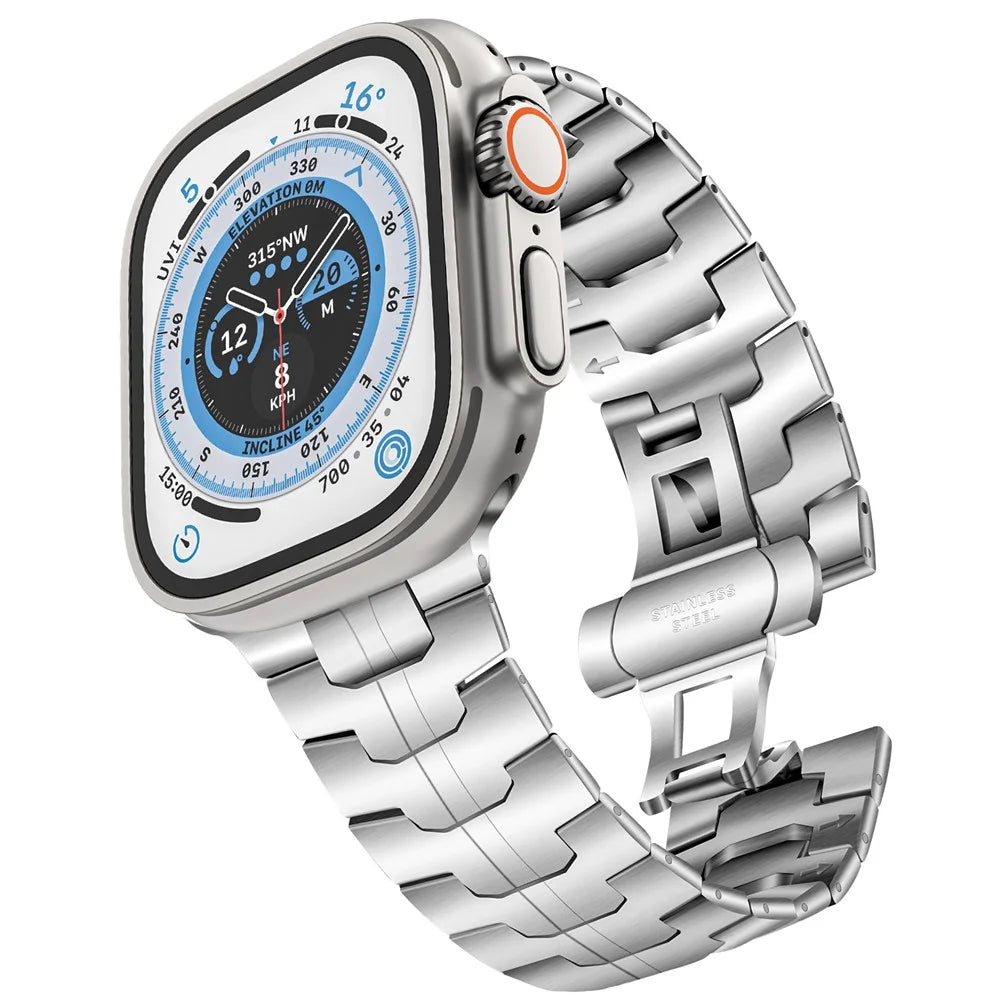 Stainless Steel Watch Band for Apple Watch Series 11 10 42mm / 9 8 7 41mm / SE3 SE2 SE 6 5 4 40mm / 3 2 1 38mm Watch Strap - Silver - 3