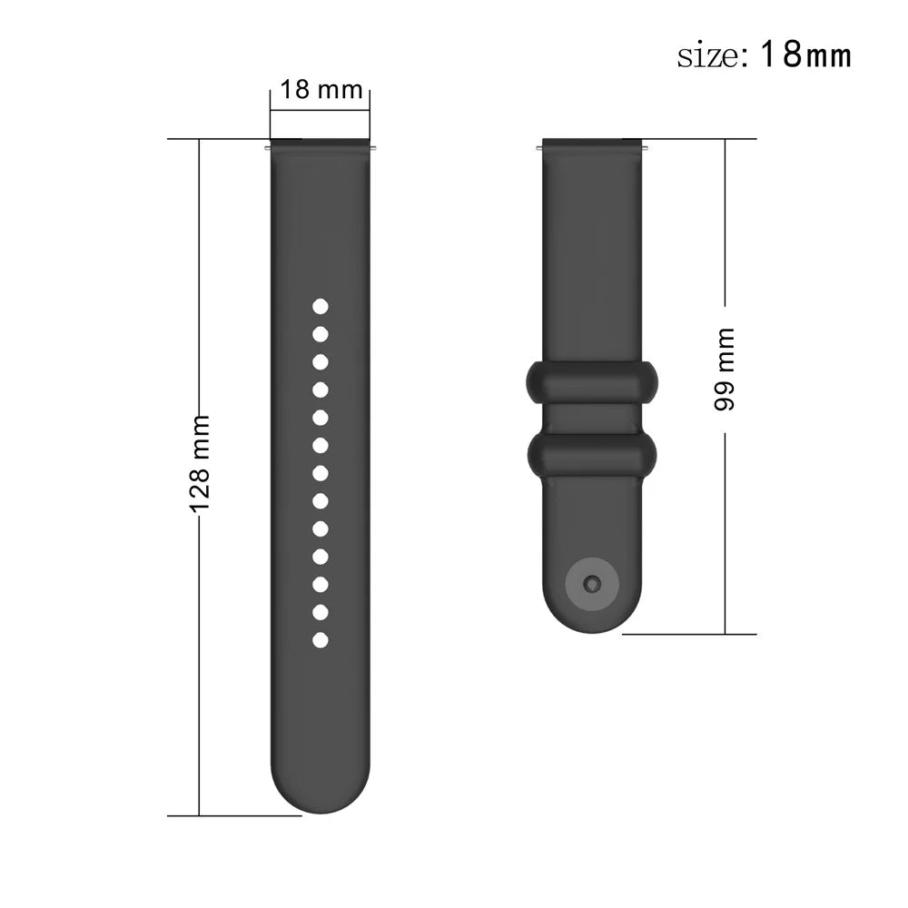 For Garmin Venu 3S / Forerunner 265S Watch Strap 18mm Silicone Replacement Watch Bands - Mint Green - 5