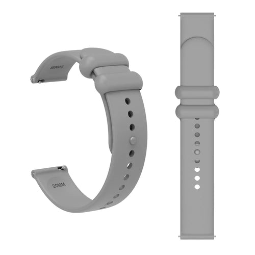 For Samsung Gear S3 / Huami Amazfit Pace Sport Band 22mm Waterproof Silicone Strap - Grey - 1
