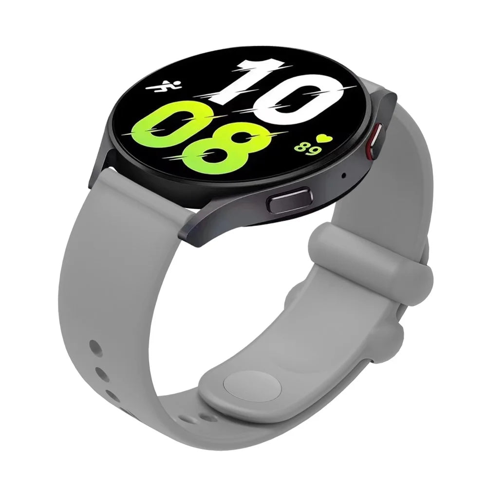 For Samsung Gear S3 / Huami Amazfit Pace Sport Band 22mm Waterproof Silicone Strap - Grey - 2