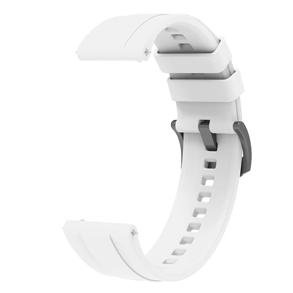 For Huawei Watch GT 4 46mm Smart Watch Band 22mm Silicone Strap Replacement - White - 2