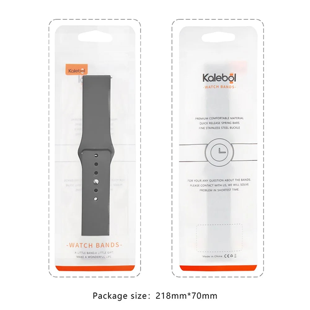 KALEBOL KLB-DKGJ-001 For Huawei Watch GT 4 41mm / Garmin Venu 3S 18mm Silicone Band Watch Strap - White - 7