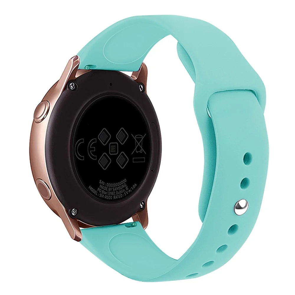 KALEBOL KLB-DKGJ-001 For Samsung Galaxy Watch3 45mm / Garmin Venu 3 Watch Strap 22mm Silicone Band - Lake Green - 1