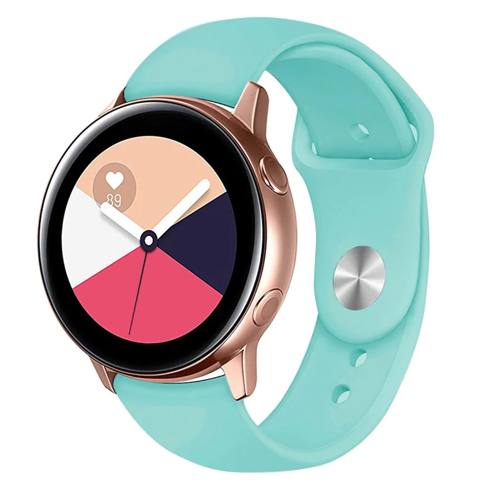 KALEBOL KLB-DKGJ-001 For Samsung Galaxy Watch3 45mm / Garmin Venu 3 Watch Strap 22mm Silicone Band - Lake Green - 2