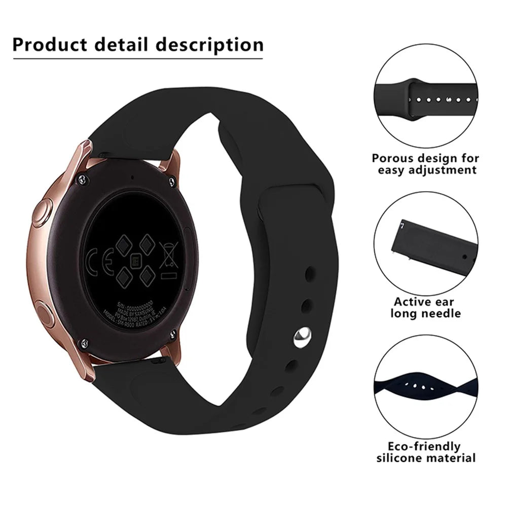 KALEBOL KLB-DKGJ-001 For Samsung Galaxy Watch3 45mm / Garmin Venu 3 Watch Strap 22mm Silicone Band - Lake Green - 5