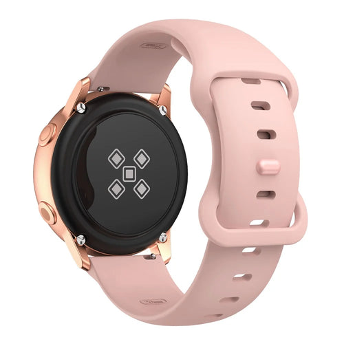 KALEBOL KLB-HDKGJ-001 For Samsung Galaxy Watch3 45mm Silicone Band 22mm Watch Strap with Butterfly Buckle - Pink - 1