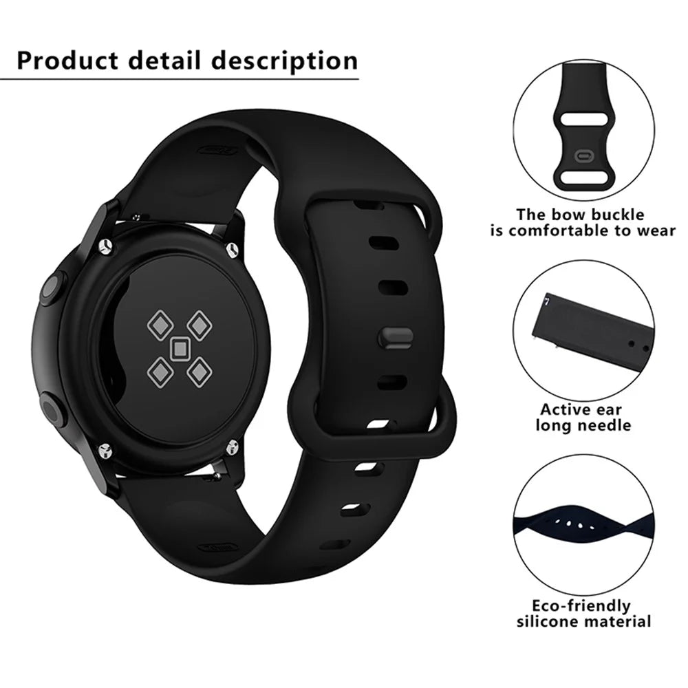 KALEBOL KLB-HDKGJ-001 For Samsung Galaxy Watch3 45mm Silicone Band 22mm Watch Strap with Butterfly Buckle - Pink - 3