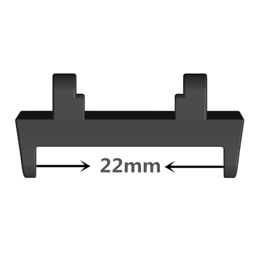 1 Pair Watch Band Connectors for Huami Amazfit Active Edge (A2212) 22mm Adapter Replacement - Black - 5