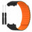 For Huami Amazfit Active Edge (A2212) Magnetic Watch Band Silicone Watch Strap - Black+Orange - 3