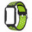 For Xiaomi Smart Band 8 Pro Silicone Watch Bands Replacement Strap with Watch Case - Black+Green - 2
