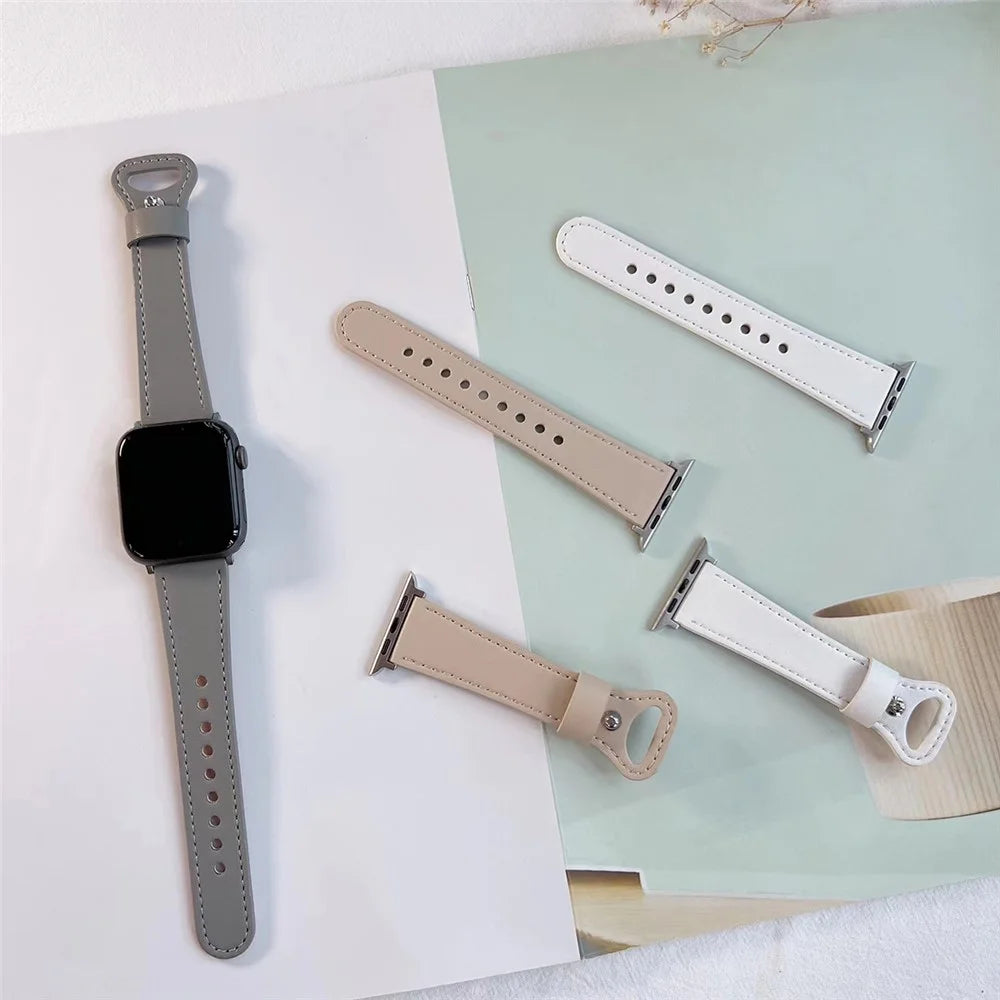 For Apple Watch Ultra 3 2 1 49mm / Series 11 10 46mm / 9 8 7 45mm / SE3 SE2 SE 6 5 4 44mm / 3 2 1 42mm Wrist Strap - Black - 3