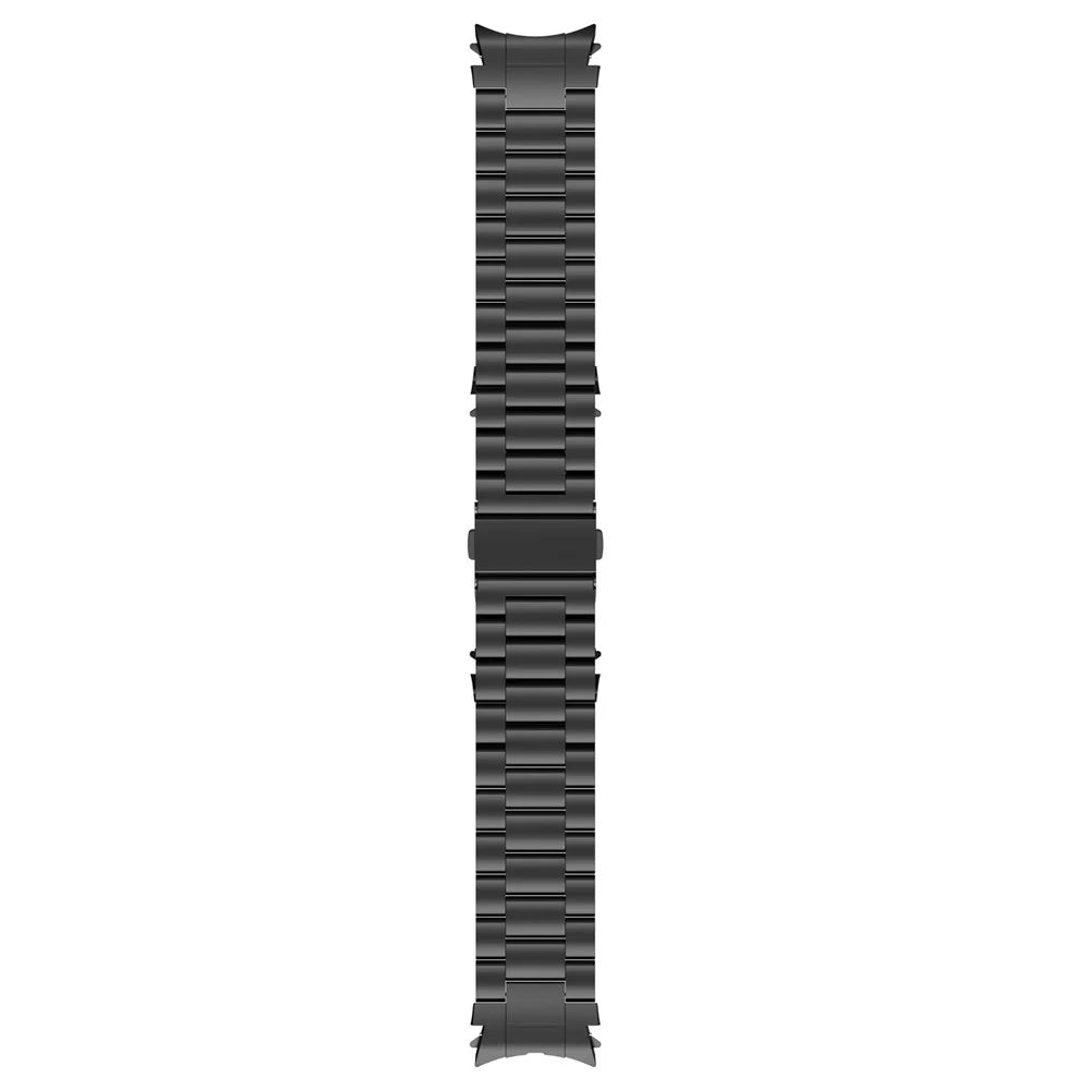 For Samsung Galaxy Watch FE 40mm / Watch6 / Watch6 Classic / Watch 5 Watch Band 3-Beads Titanium Steel Strap - Black - 5