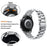 For Huawei Watch GT 4 46mm Watch Band Three Beads Stainless Steel Strap Replacement - Silver - 4