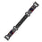 For Garmin Forerunner 245 Music / Forerunner 245 Watch Band Resin+Rhinestone Strap - Black - 1