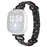 For Fitbit Versa 4 / Sense 2 Smartwatch Band Resin+Rhinestone Strap - Black - 1