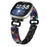 For Fitbit Versa 4 / Sense 2 Smartwatch Band Resin+Rhinestone Strap - Black - 3