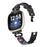 For Fitbit Versa 4 / Sense 2 Smartwatch Band Resin+Rhinestone Strap - Black - 4