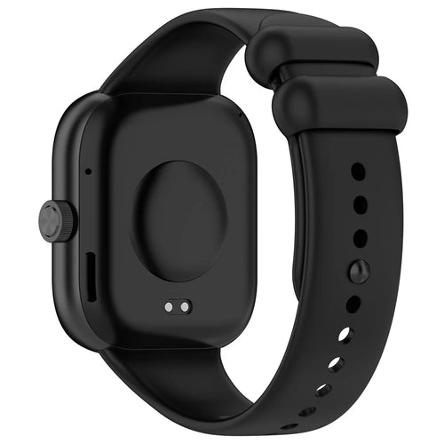 For Xiaomi Smart Band 10 Pro / 9 Pro / 8 Pro / Redmi Watch 6 / 5 / 5 eSIM / 4 Silicone Watch Band with Black Buckle - Black - 1