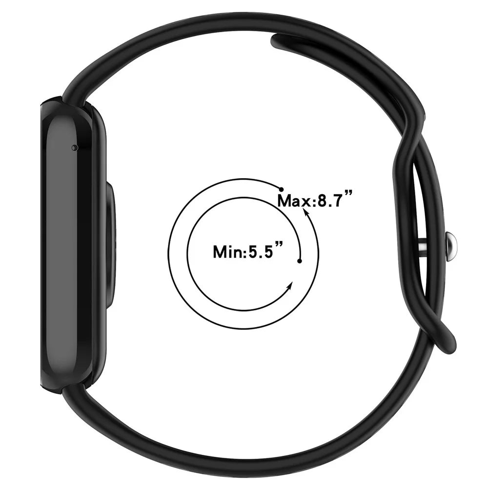 For Xiaomi Smart Band 10 Pro / 9 Pro / 8 Pro / Redmi Watch 6 / 5 / 4 Replacement Band Dual Color Silicone Watch Strap - Green / Black - 4