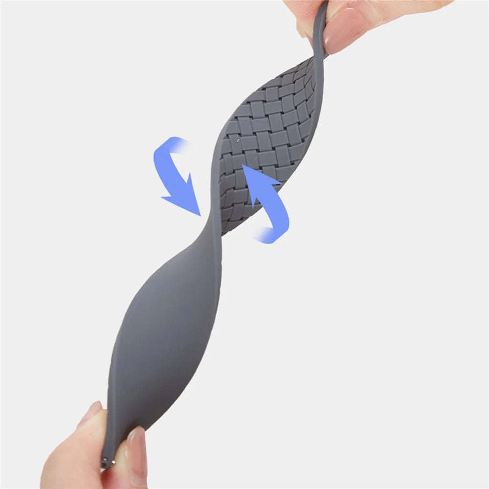 Watch Band for Apple Watch Series 11 10 42mm / 9 8 7 41mm / SE3 SE2 SE 6 5 4 40mm / 3 2 1 38mm Silicone Watch Band Magnetic Buckle - Dark Grey - 3