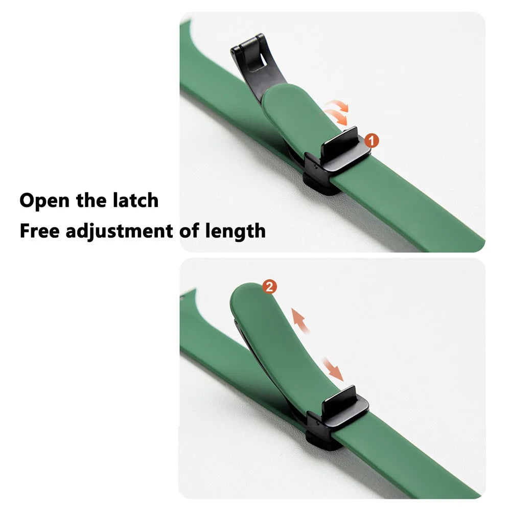Watch Band for Apple Watch Series 11 10 42mm / 9 8 7 41mm / SE3 SE2 SE 6 5 4 40mm / 3 2 1 38mm Silicone Watch Band Magnetic Buckle - Dark Grey - 5