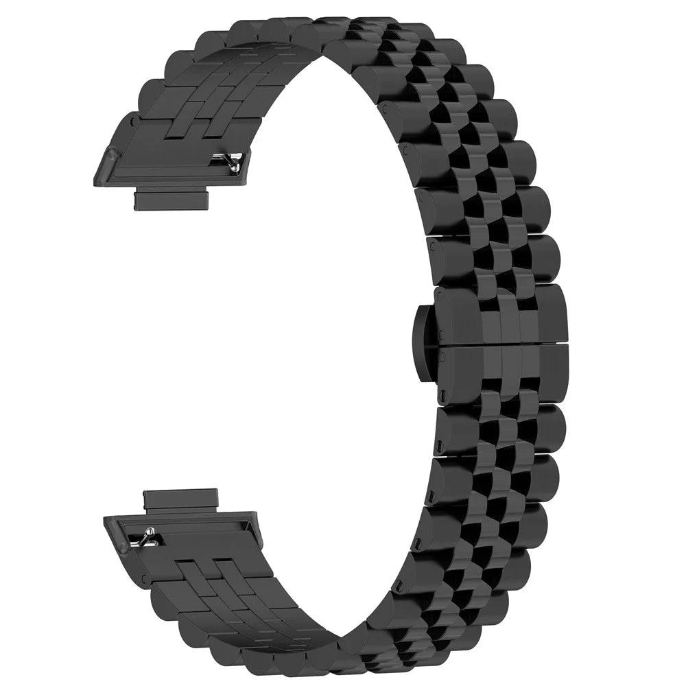 For Xiaomi Smart Band 10 Pro / 9 Pro / 8 Pro / Redmi Watch 6 / 5 / 5 eSIM / 4 Stainless Steel Watch Strap Replacement Band - Black - 4