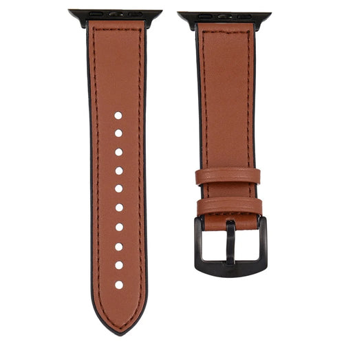 Watch Strap for Apple Watch Series 11 10 42mm / 9 8 7 41mm / SE3 SE2 SE 6 5 4 40mm / 3 2 1 38mm Silicone Wrist Band - Brown - 1
