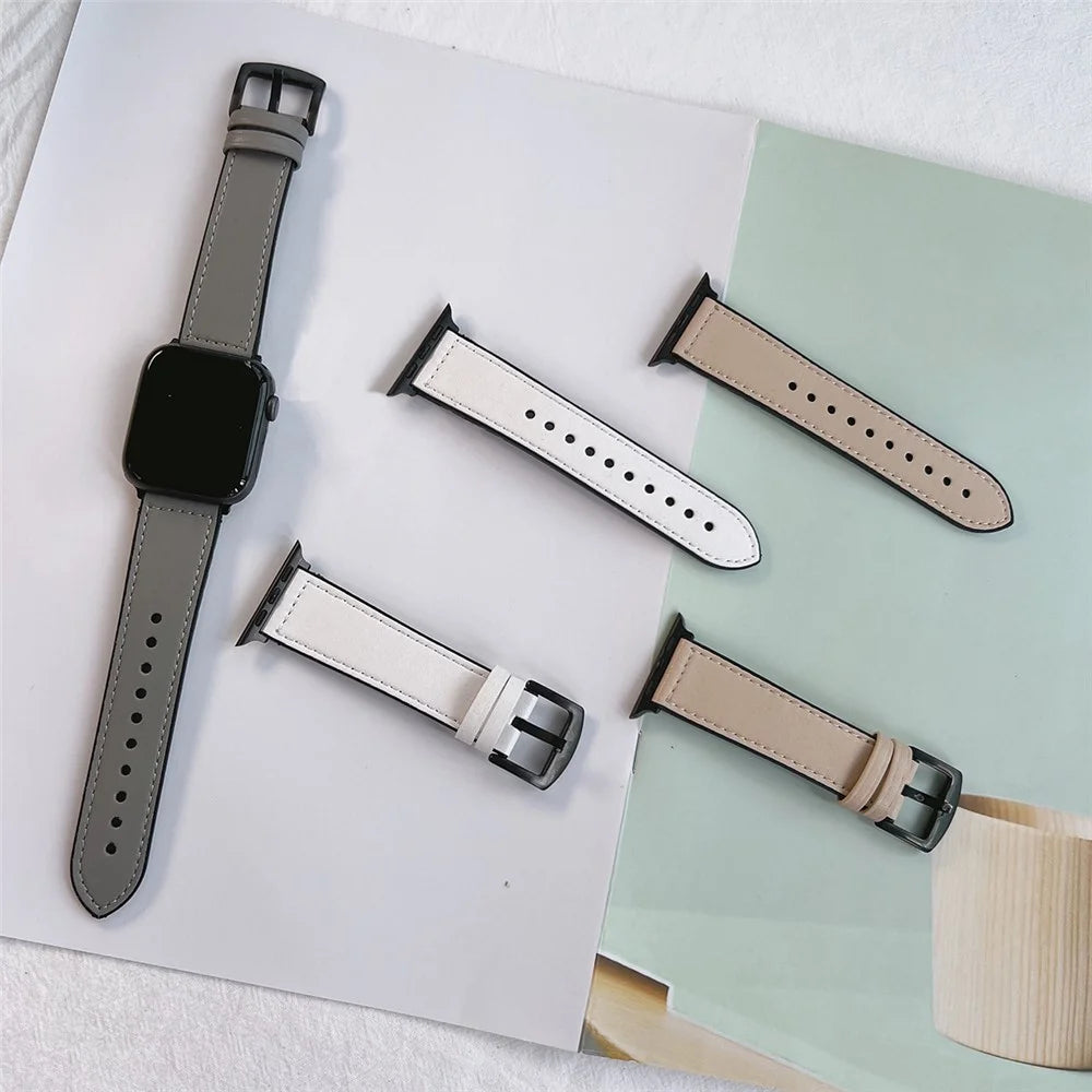 Watch Strap for Apple Watch Series 11 10 42mm / 9 8 7 41mm / SE3 SE2 SE 6 5 4 40mm / 3 2 1 38mm Silicone Wrist Band - Brown - 4