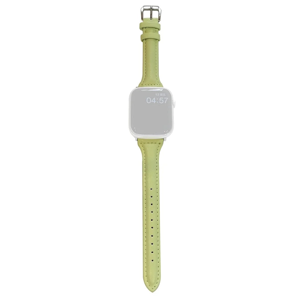 For Apple Watch Ultra 3 2 1 49mm / Series 11 10 46mm / 9 8 7 45mm / SE3 SE2 SE 6 5 4 44mm / 3 2 1 42mm Slim Replacement Bracelet - Green - 1
