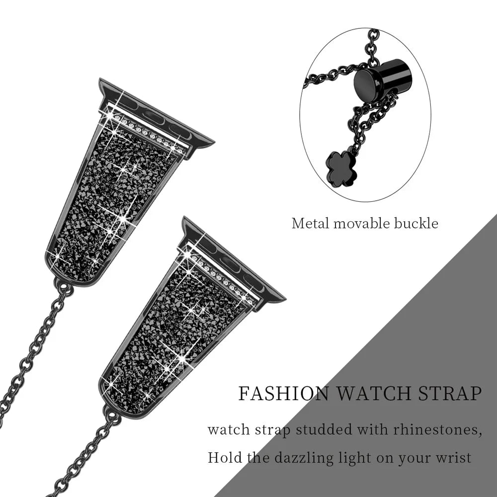 For Apple Watch Ultra 3 2 1 49mm / Series 11 10 46mm / 9 8 7 45mm / SE3 SE2 SE 6 5 4 44mm / 3 2 1 42mm Watch Strap - Black / Black - 3