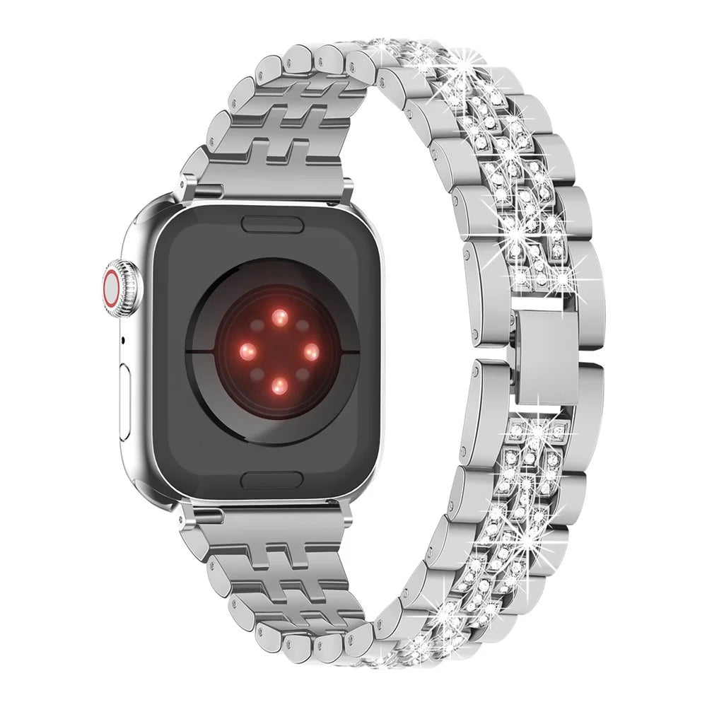 Strap for Apple Watch Series 11 10 42mm / 9 8 7 41mm / SE3 SE2 SE 6 5 4 40mm / 3 2 1 38mm Metal Watch Band - Silver - 1