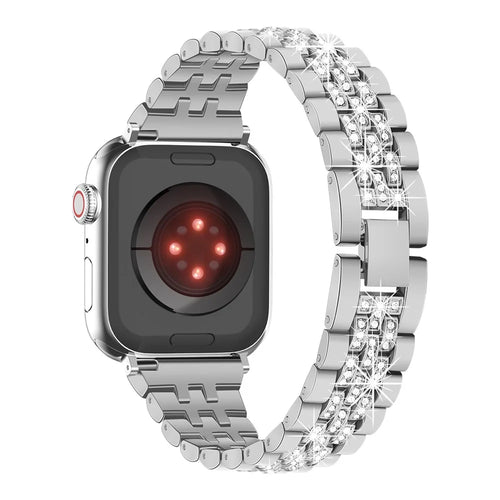 Strap for Apple Watch Series 11 10 42mm / 9 8 7 41mm / SE3 SE2 SE 6 5 4 40mm / 3 2 1 38mm Metal Watch Band - Silver - 1