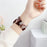 For Apple Watch Series 11 10 42mm / 9 8 7 41mm / SE3 SE2 SE 6 5 4 40mm / 3 2 1 38mm Leather Strap - Black - 5