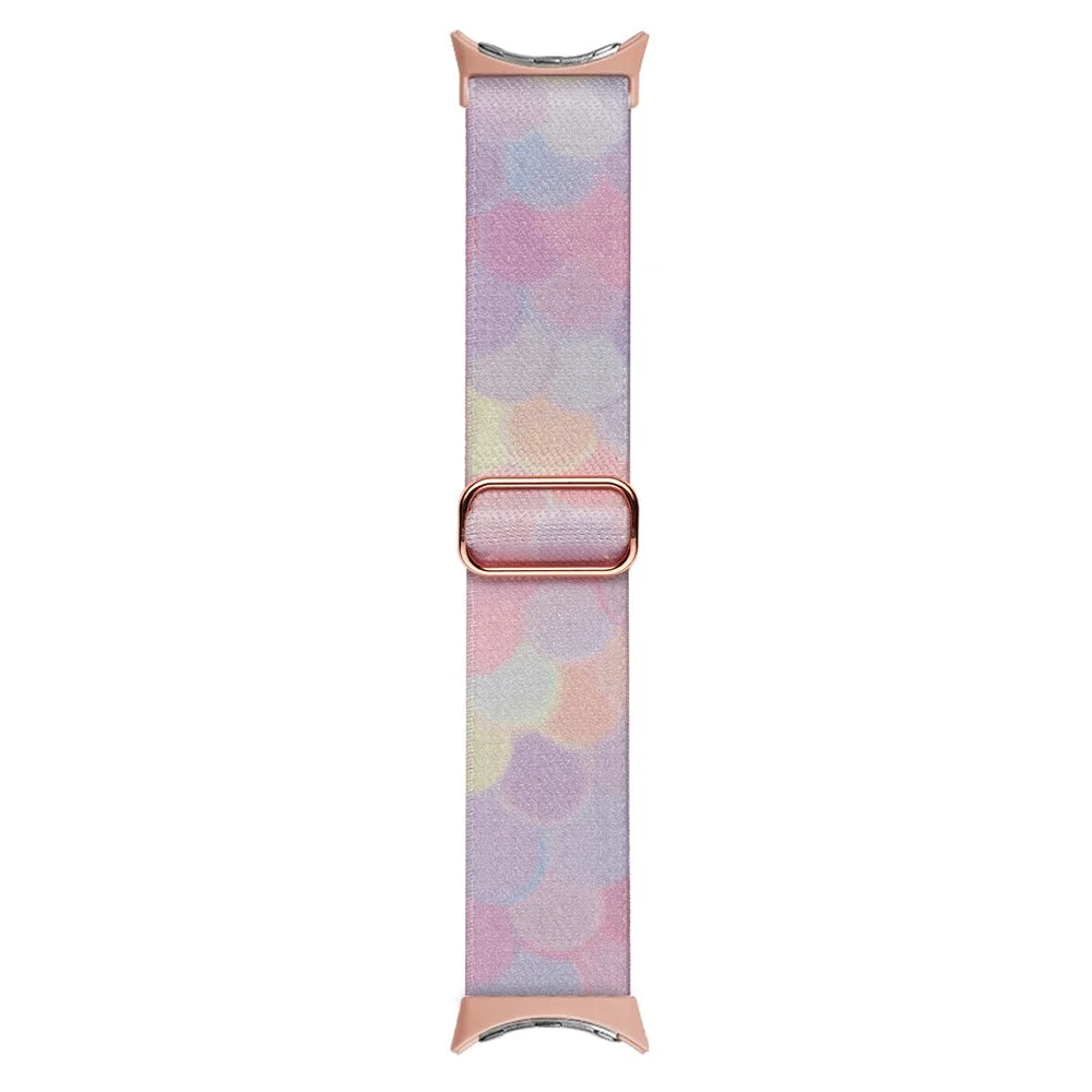 For Google Pixel Watch 4 41mm / Watch 3 41mm / Watch 2 / Watch Pattern Straps Adjustable Nylon Watch Band - Phantom Bubble - 2