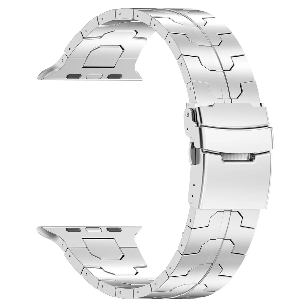 For Apple Watch Series 11 10 42mm / 9 8 7 41mm / SE3 SE2 SE 6 5 4 40mm / 3 2 1 38mm Bracelet Watch Band - Silver - 2