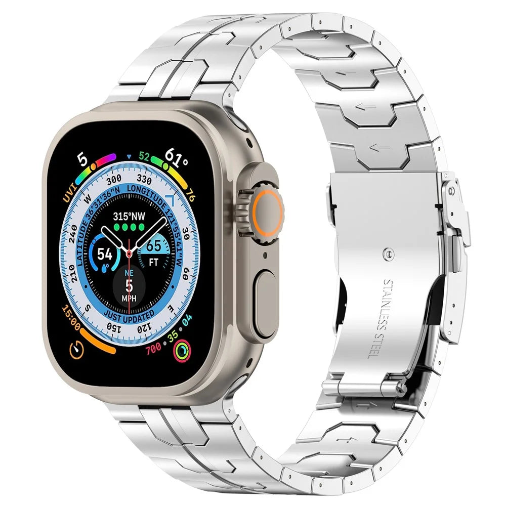 For Apple Watch Series 11 10 42mm / 9 8 7 41mm / SE3 SE2 SE 6 5 4 40mm / 3 2 1 38mm Bracelet Watch Band - Silver - 4