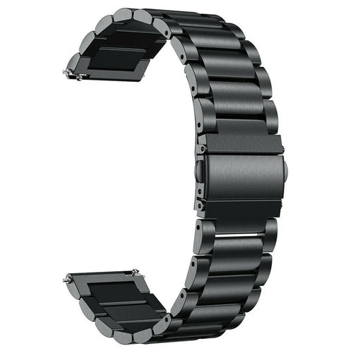 For Suunto 9 Peak Pro / 9 Peak / Vertical 22mm Wrist Band Stainless Steel Watch Strap - Black - 1