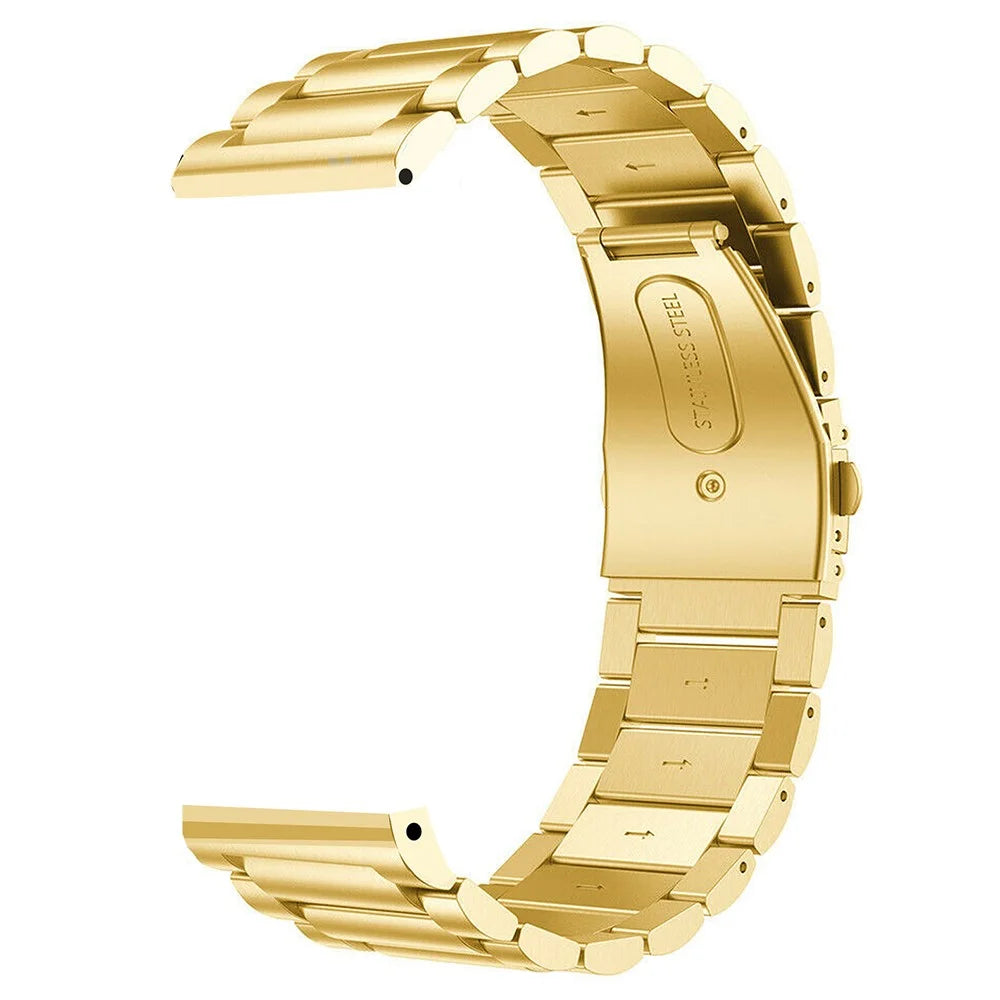 For Suunto 9 Peak Pro / 9 Peak / Vertical Stainless Steel 22mm Watch Strap 22mm Bracelet Band - Gold - 2