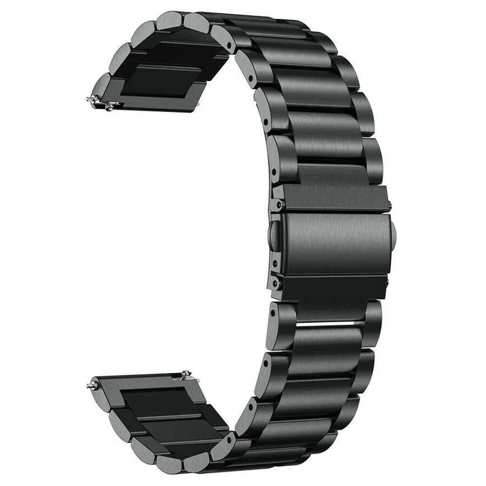 For Huami Amazfit GTR 2e 22mm Replacement Band High-end 316L Stainless Steel Wrist Strap - Black - 1