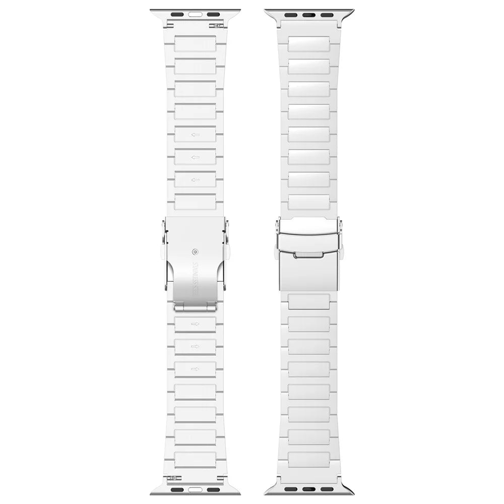 Titanium Alloy Band for Apple Watch Ultra 3 2 1 49mm / Series 11 10 46mm / 9 8 7 45mm / SE3 SE2 SE 6 5 4 44mm / 3 2 1 42mm Watch Strap - Titanium Grey - 6