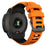For Garmin Instinct 2X Silicone Watch Strap Replacement Wrist Band - Orange+Black - 1