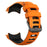 For Garmin Instinct 2X Silicone Watch Strap Replacement Wrist Band - Orange+Black - 2