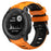 For Garmin Instinct 2X Silicone Watch Strap Replacement Wrist Band - Orange+Black - 4