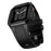 For Apple Watch SE (2023) SE (2022) SE Series 6 5 4 44mm Fluororubber Strap with Stainless Steel Watch Case - Black - 2