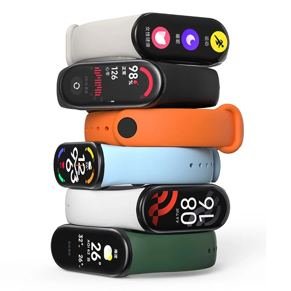 For Xiaomi Smart Band 9 NFC / 9 / 8 NFC / 8 Silicone Watch Strap Wrist Band Replacement - Black - 3