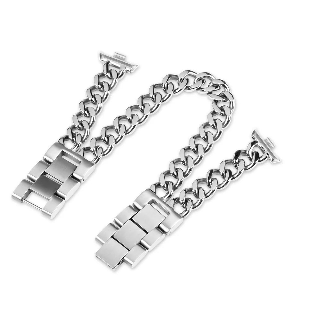 Wrist Band for Xiaomi Smart Band 10 Pro / 9 Pro / 8 Pro / Redmi Watch 6 / 5 / 4 Stainless Steel Smartwatch Strap - Silver - 1