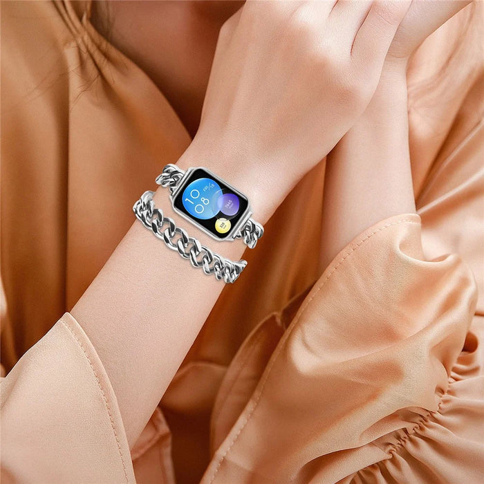 Wrist Band for Xiaomi Smart Band 10 Pro / 9 Pro / 8 Pro / Redmi Watch 6 / 5 / 4 Stainless Steel Smartwatch Strap - Silver - 4