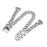 For Fitbit Inspire / Inspire HR / Inspire 2 Circle Design Stainless Steel Watch Bracelet Strap - Silver - 1