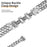 For Fitbit Inspire / Inspire HR / Inspire 2 Circle Design Stainless Steel Watch Bracelet Strap - Silver - 2